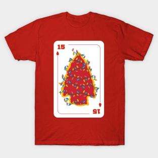 Chiefs Christmas, Playing Card Number 15 T-Shirt